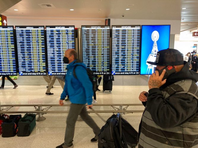 Tue. 9:13 a.m.: Cheers and fears as US ends mask mandates for travel